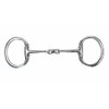 Shires Flat Ring Eggbutt with Lozenge Horse Snaffle Bit, Stainless