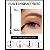 Erinde Black Gel Eyeliner for Mature Women - Waterproof Smudge-proof