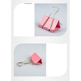 1PCS Extra Large Binder Clips, 60mm, Big Paper Clamps for Office and School Supplies (Pink, 60 * 200 * 48mm)