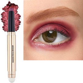 TWLBXMG Red Eyeshadow Stick Cream Smooth Shimmer Eyeshadow Pencil Hypoallergenic Waterproof Long Lasting Eye Shadow Pen Multi-Dimensional Eyes Look (09# Romantic Red Shimmer)