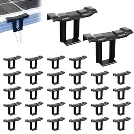 Drainage Clips for Solar Panels - Self-Cleaning Polycarbonate Water Guide | Rain/Dust Removal | Installation without Tools (PV-35 mm Drain Clip)