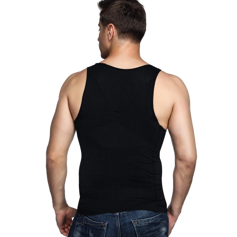 Odoland Men's Compression Tank Top, 3-Piece Set, Compression Baselayer, Sleeveless,