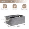 EITMOW Fabric Storage Bins, 3 Pack Foldable Cube Baskets with