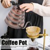 Coffee Pot 304 Stainless Steel Seamless Welding Technology Antirust Gooseneck