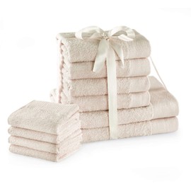 AmeliaHome Bath Towel 70 x 140 cm Ecru 100% Cotton Quality Absorbent Cream Amari