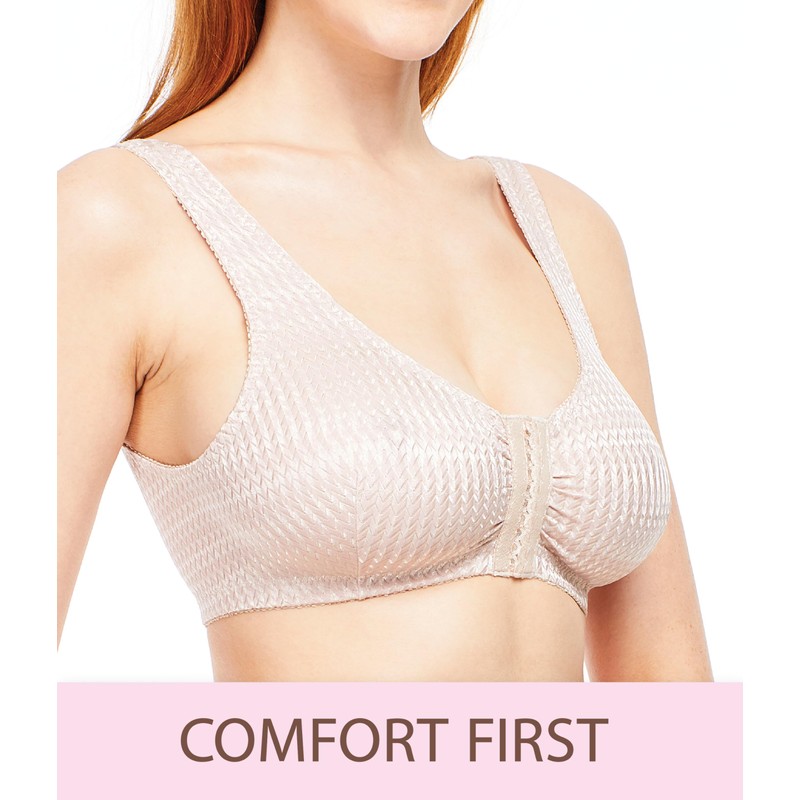 Carole Martin Full-Freedom Comfort Front Closure Bra for Women, Wireless