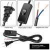 Pelopy 10 Packs Lamp Cord with Plug and Switch Light
