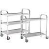 Dason All Stainless Steel 3-Stage Serving Cart Guruma Extra Large