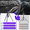 FreeSea Aluminum Photography Light Stand, 20" Foldable Flip Locks Tripod