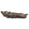 SUMMIT COLLECTION Howling Wolf Figurine Statue Bronze Painted Cold Cast