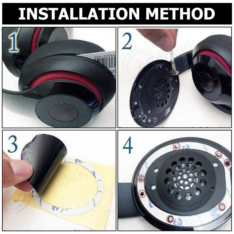 umvowuxa Replacement Earpads Compatible with Beats Studio3 Headphones Soft Protein