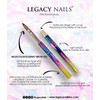 Legacy Nails Professional Multicolor Kolinsky Nail Brush #8 - Perfect