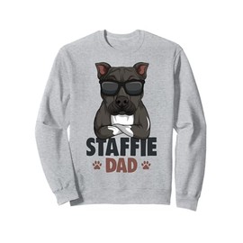 Staffordshire Bull Terrier Dad Staffie Dog Sweatshirt