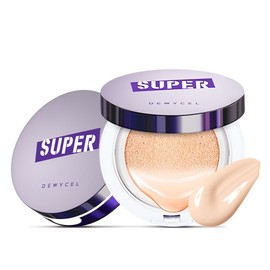 Dewycell Superple Cushion Foundation 15g, No. 21, 1 piece / 듀이셀 슈퍼플 쿠션 파운데이션 15g, 21호, 1개