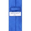Vesuvio Napoli NeckTie Solid ROYAL BLUE Metallic Color Design Men's