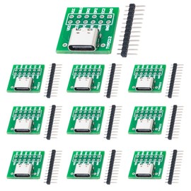 Youmile Type C USB to DIP Adapter 2.54 mm 12 Pin Female PCB Converter Board for DIY Pack of 10