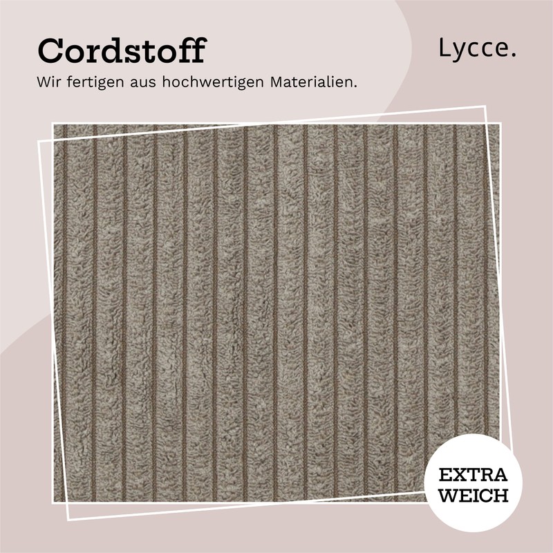 Lycce Bench Cushion Clamp Cushion 1 Strip Corduroy Fabric Extra