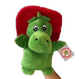 Sweety Toys 11377 Grisu Hand Puppet Dragon Plush Approx. 30 cm Green