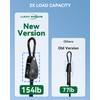 48" Heavy Duty Adjustable Carabiner Bungee Cord with Hooks, Easy
