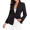 Womens Casual Blazer Open Front Business Suit Jacket Long Sleeve