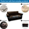Pfrstuv Loveseat Sofa Slipcover Leather Look Couch Covers for 2