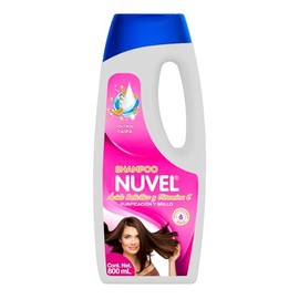 Nuvel Shampoo Control Caspa con Acido Salicilico y Vitamina C 800 ml, Limpieza Capilar Profunda