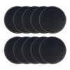 10 Pieces Black Coasters, Thermal Insulation Coasters, Pu Leather Coasters,