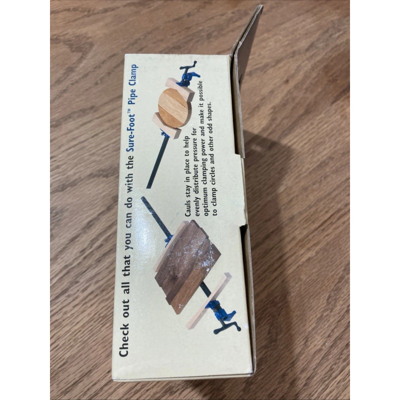 ROCKLER Sure-Foot Pipe Clamp For Woodworking ~ Use With 3/4”