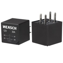 Weasch Professional Multi-Purpose Relay, 1 Form A 30A 4 Pins with Resistor, Compatible fo D1741C 19106615 12193604 3604 0545620B VF28-11F14-Z05 (1A 1Pack)