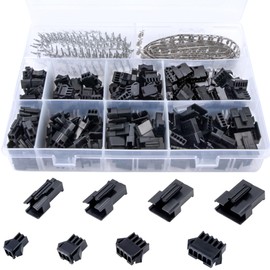 2.5 mm JST-SM Connector Kit, 560 Pieces 2.5 mm Pitch 2 3 4 5 Pin JST SM Connector Male and Female Plug Housing Adapter Assortment Kit