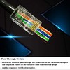 PETECHTOOL RJ45 Cat6 Cat5 Connectors Ends Gold Plated 8P8C Ethernet