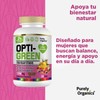 Opti-Green FemVegan Vitamins 200 Caps. Adaptogenos, Prebióticos, Vitaminas y Minerales