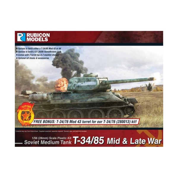 Rubicon Models 1/56 T – 34/85 – 34/85 Made in 1943 1944, OT rb0021 