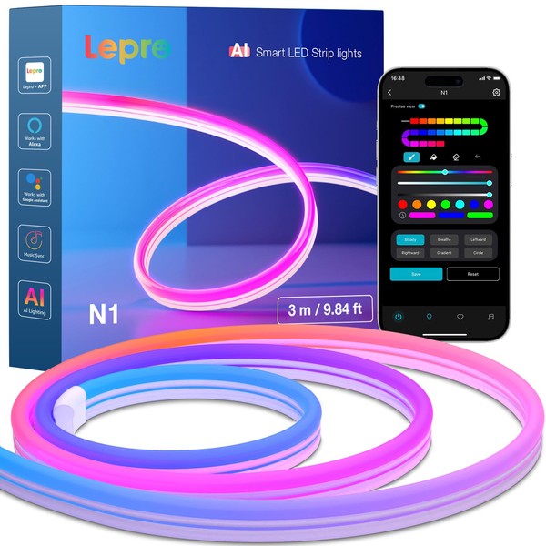 Lepro Lepro AI Neon LED Strip N1, 3m Neon LED