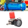 Air Compressor Regulator 4 Holes 0 to 180PSI European Air