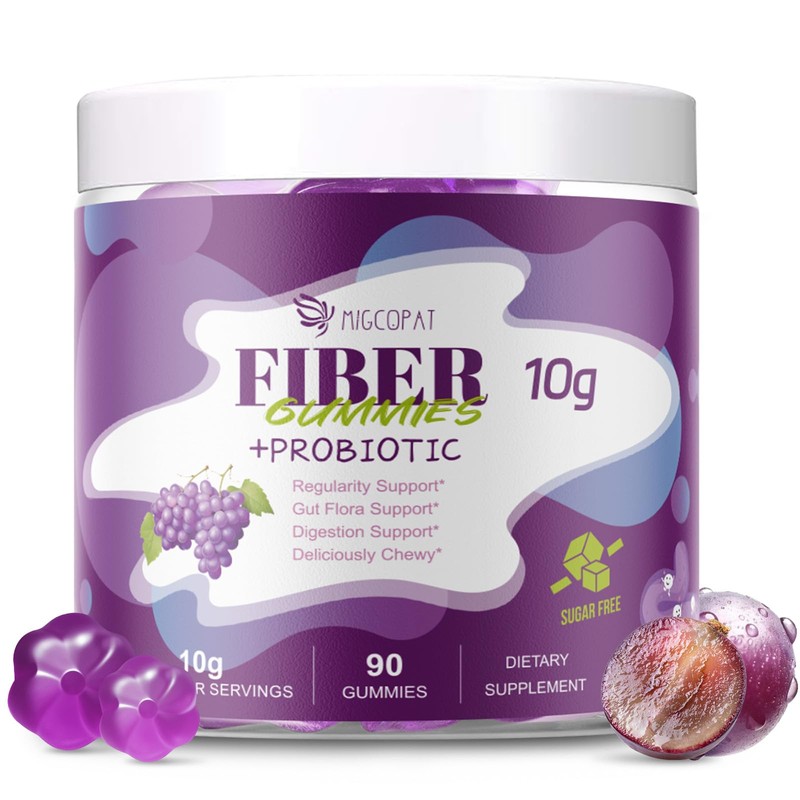 Migcopat Gomitas de Fibra de 10 G para Adultos