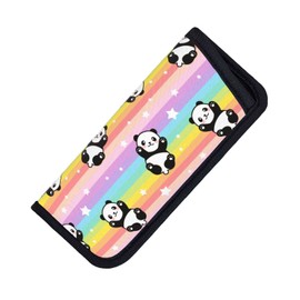 Panda Rainbow Cute Glasses Case Eyeglass Sunglass Case Soft Pouch Slim Portable Eyeglasses Sleeve