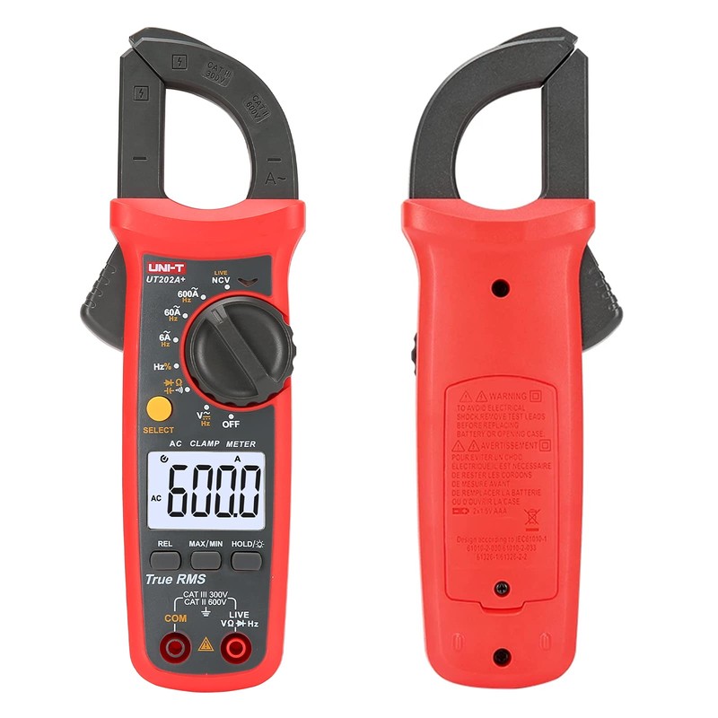 UNI-T UT202A+ Digital clamp meter 6000 Counts Auto Range True