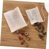 COLLBATH 200pcs Disposable Tea Filter Bags with Drawstring Loose Tea