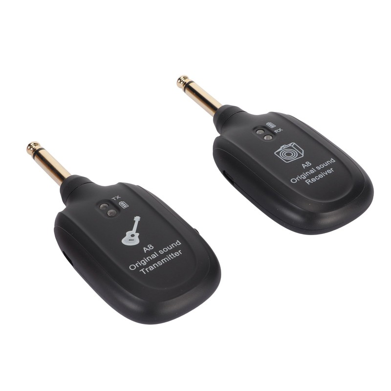 Guitar Wireless System Rechargeable UHF 730MHz 4 Channels Guitar Transmitter
