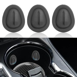 SCUARI 3PCS Car Cup Holder Position Limiter,Car Cup Holder Insert,Car Accessories Silicone Elastic Flexible Non-Slip Drink Stopper,Car Cup Holder Inserts Stabilizer,Fits for Most Car Truck SUV