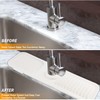Sink Faucet Mat with Slope for Self Draining Silicone Sink