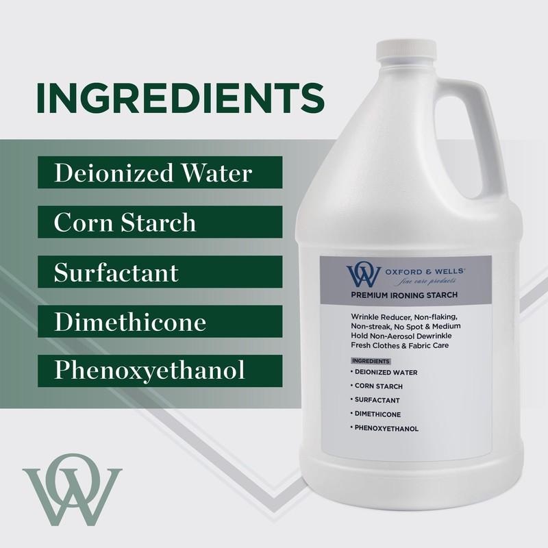 Oxford & Wells Premium Wrinkle Releaser Spray Starch - Ironing