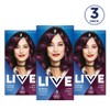 Schwarzkopf Live Intense Colour Purple Hair Dye, 3-Pack Permanent Colour