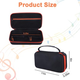 Wireless Microphone Case Compatible with JBL 2 Wireless Microphone System, Wireless Microphone Case for Party Box, Mic Portable Travel Storage Bag for Receiver, Adapter, Batteries, Karaoke(Box Only)