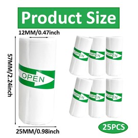 25PCS Mini Printer Paper, Mini Thermal Printer Paper, Thermal Sticker Paper, Mini Thermal Printer Sticker Paper, Ldeal for Photos, Journals, Notes, To-do Lists, 5.7 x 2.5cm