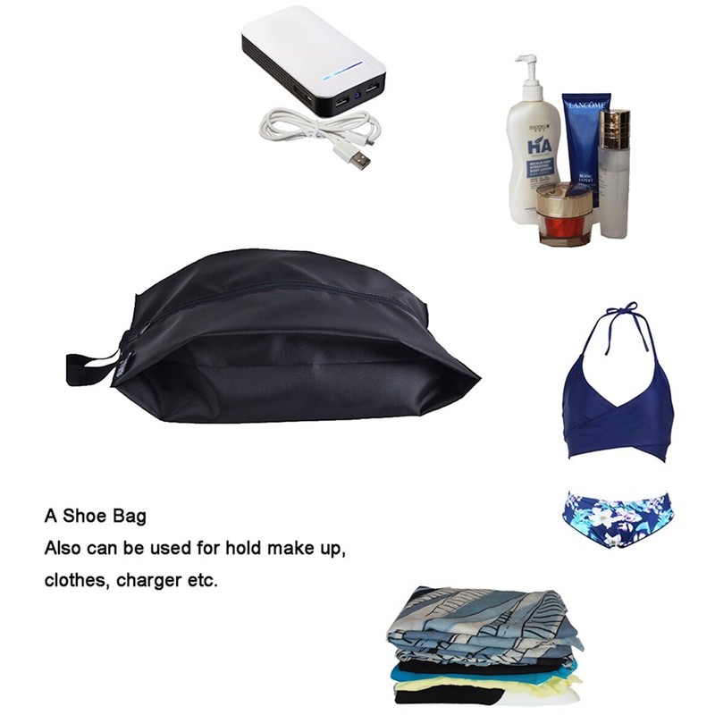MISSLO Portable Nylon Travel Shoe Bags with Zipper Closure (Pack