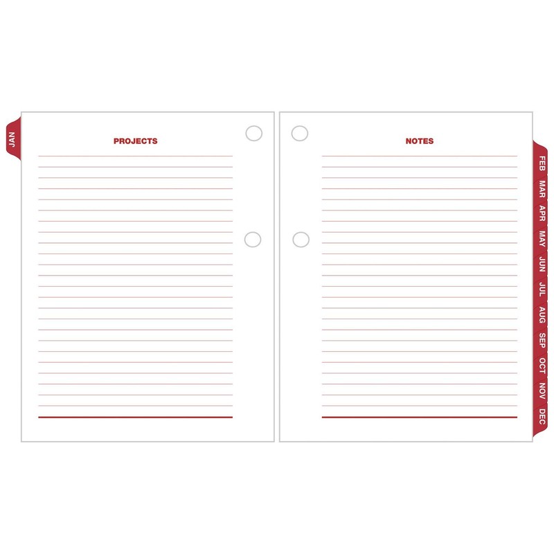 AT-A-GLANCE Daily Desk Calendar Refill, January 2019 - December 2019,