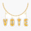 LAD Studio Vote Necklace 2020 Us Election Sticker Bumper Sticker