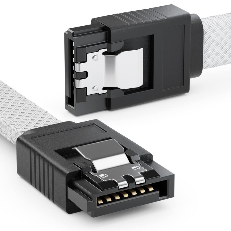 deleyCON 60 cm SATA 3 Cable Nylon 6 Gbit/s Data